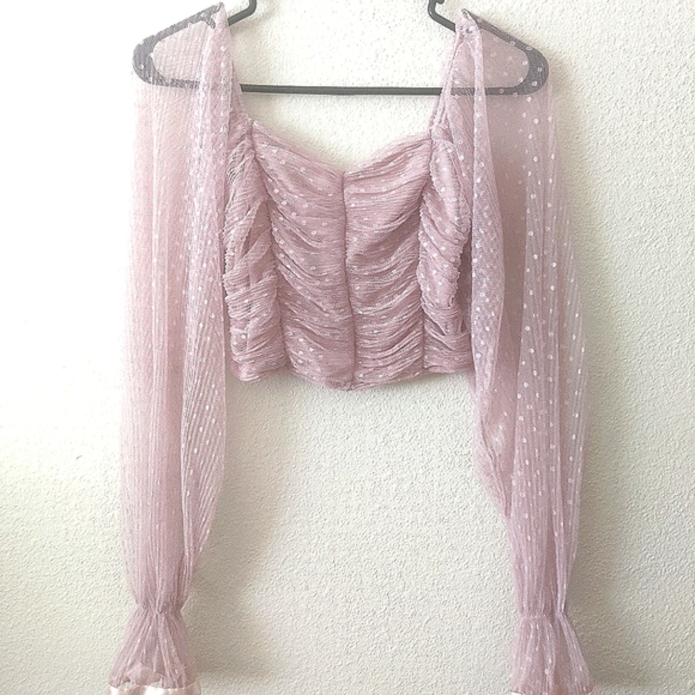 Puff Sleeve Crop Top